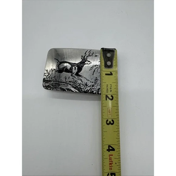 Belt Buckle Deer in nature Buck Vintage - Picture 6 of 7